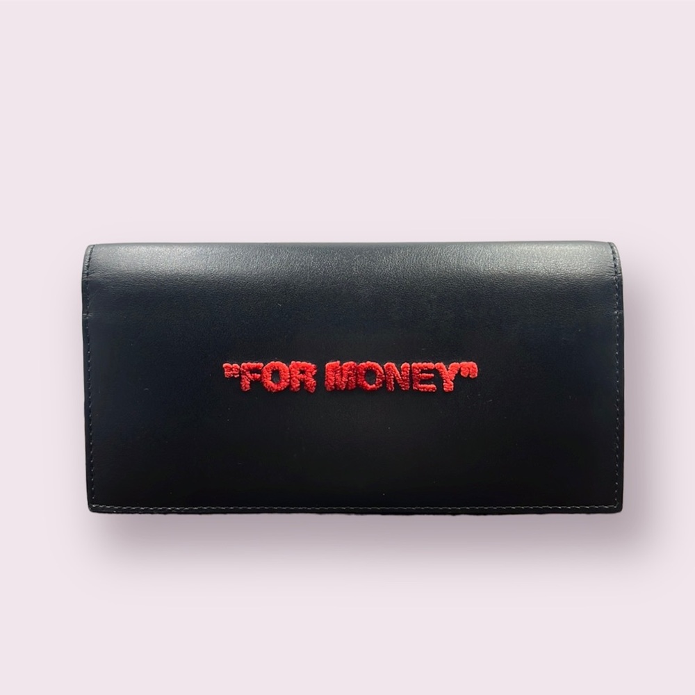 Off White Limited Edition Unisex Leather “For Money” Wallet